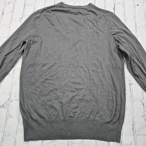 Banana Republic Silk Blend Sweater Long Sleeve Gray MENS SIZE XL - Picture 9 of 10